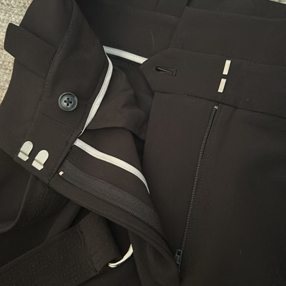 White House Black Market Tapered Belted Black Trouser (Size 4). Lightly worn. - Picture 5 of 7